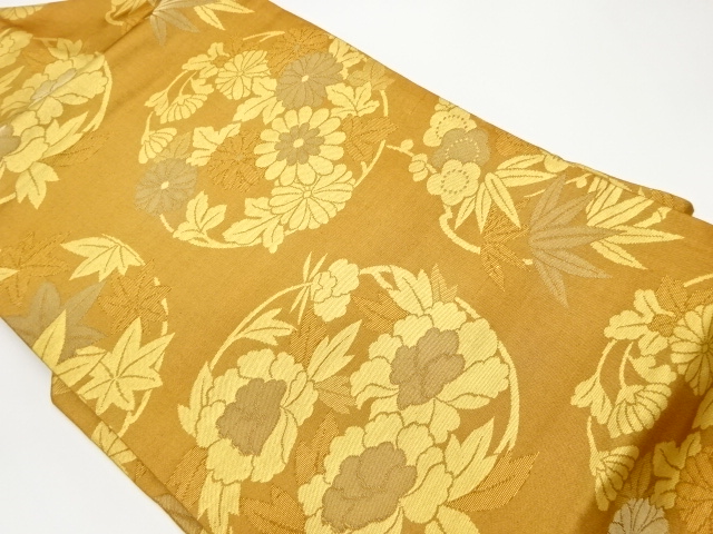 花丸紋様織出し名古屋帯